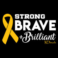 Strong Brave + Brilliant - Black - AS Colour - Staple Tee (unisex) Design