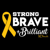 Strong Brave + Brilliant - Black - AS Colour - Kids/Teen Tee Design
