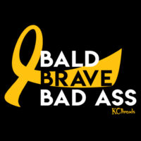 Bald Brave & Bad Ass - AS Colour - Mini Me Onesie Design
