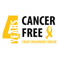 4 Years Cancer Free - AS Colour - Staple Tee (unisex) Design